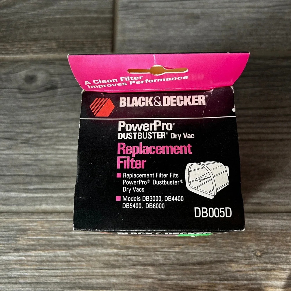 Black Decker PowerPro Dustbuster Dry Vac‎ Replacement Filter DB005D